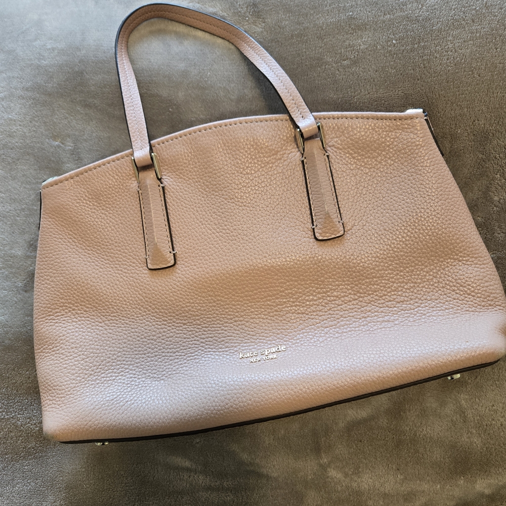Kate Spade Pebbled Leather Tote in Tan
